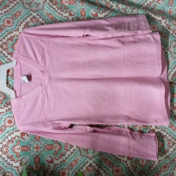 Totally Pink Soft Polyester Long Sleeve Top, Size M - Picture 9 of 10